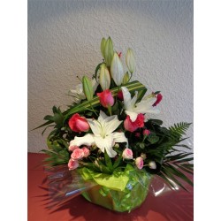 Coupe de plantes avec piqué de fleurs coupées