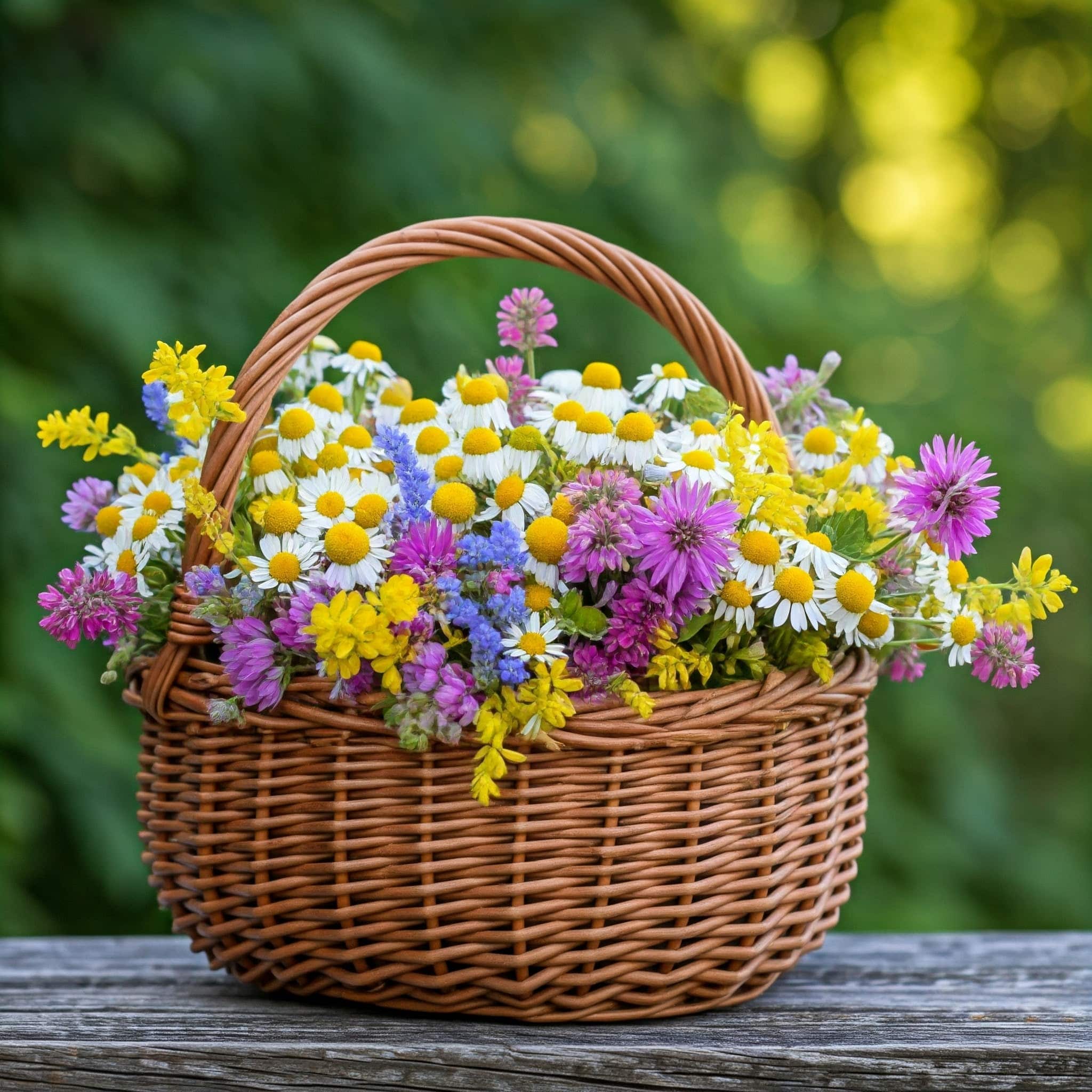 basket of flowers